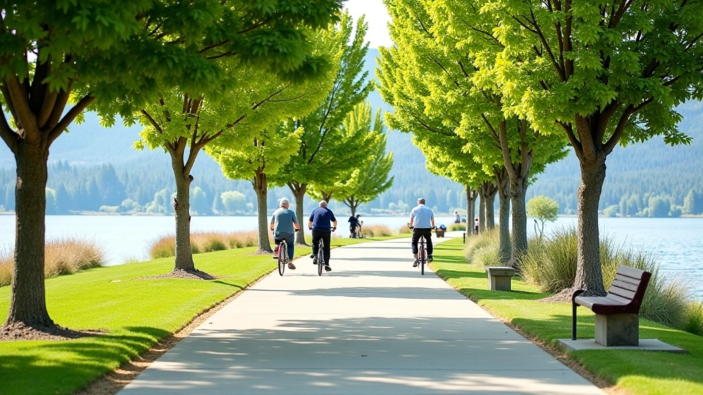 Penticton waterfront cycling path